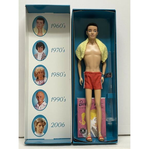 Mattel 2006 45th Anniversary Ken Doll #J0953 Swim Trunks and towel Cool - Picture 1 of 7